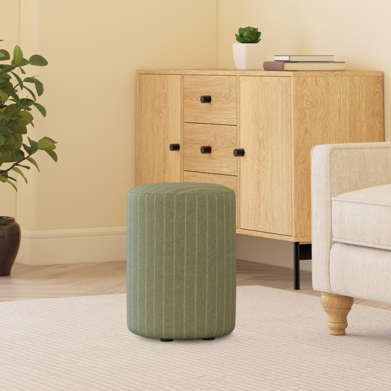 Tallen Pinstripe Wool, Seaglass Green