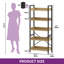 160cm H x 64cm W Metal Ladder Bookcase