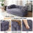 78.7" King-Size Futon Bed Corduroy Convertible Sleeper Sofa Floor Futon Couch With 2 Pillows - No Assembly Required-1191607239-1194771798