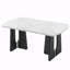 Table de salle à manger moderne en faux marbre-119692467