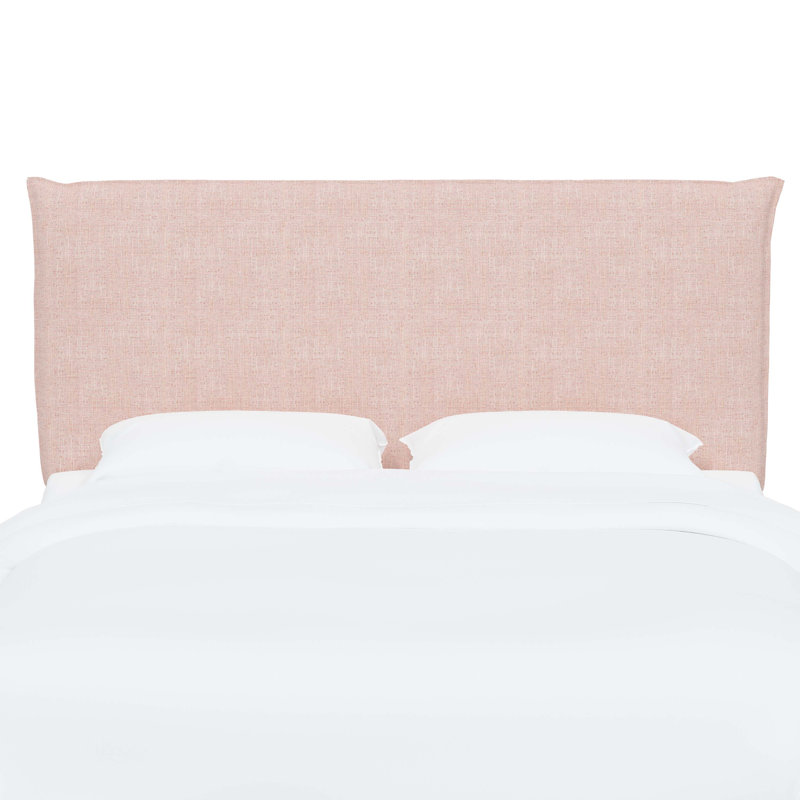 Halcyon Upholstered Headboard, King, Zuma Rosequartz Textured Linen