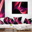 Coussin décoratif à rayures à connexion fractale-30057436-30057440