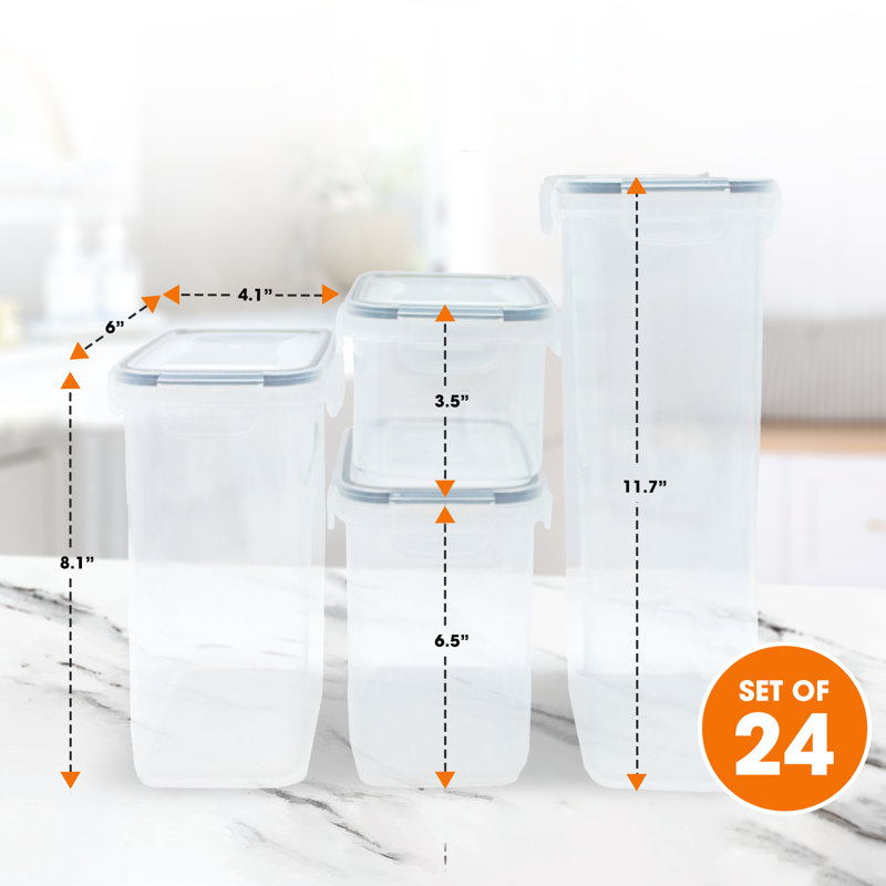 Ensemble de 24 contenants alimentaires