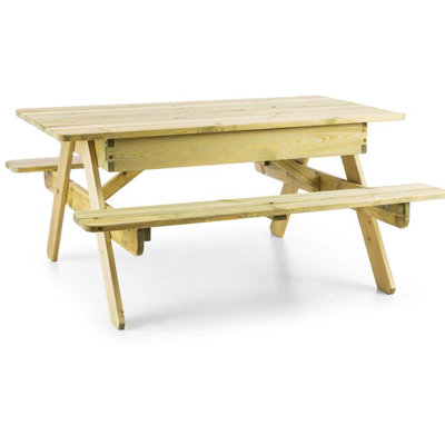 Kids Solid Wood Rectangular Outdoor Table Or Chair and Chair Set