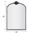 Lindon Arched Iron Wall Mirror-147332775-147332774