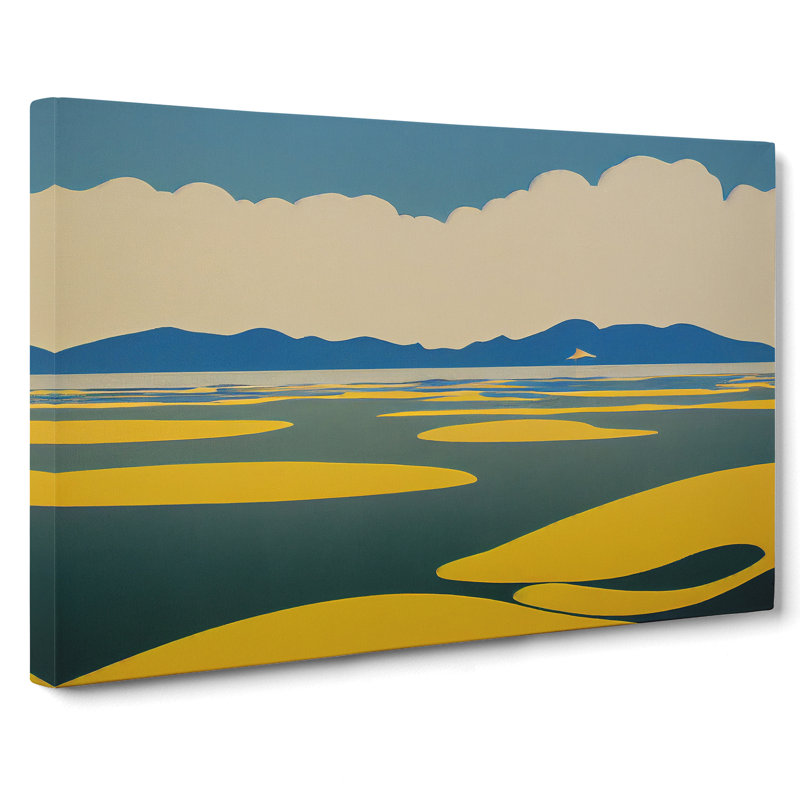 Modern Lake Pop Art - Wrapped Canvas, 50cm H x 76cm W x 3cm D