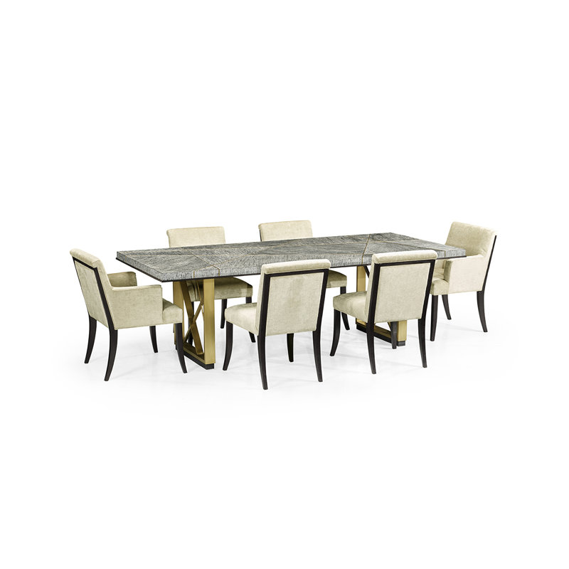 Geometric Dining Table, 44" W x 84" L