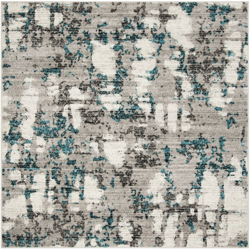 Strasser Performance Abstract Rug, Square 8'