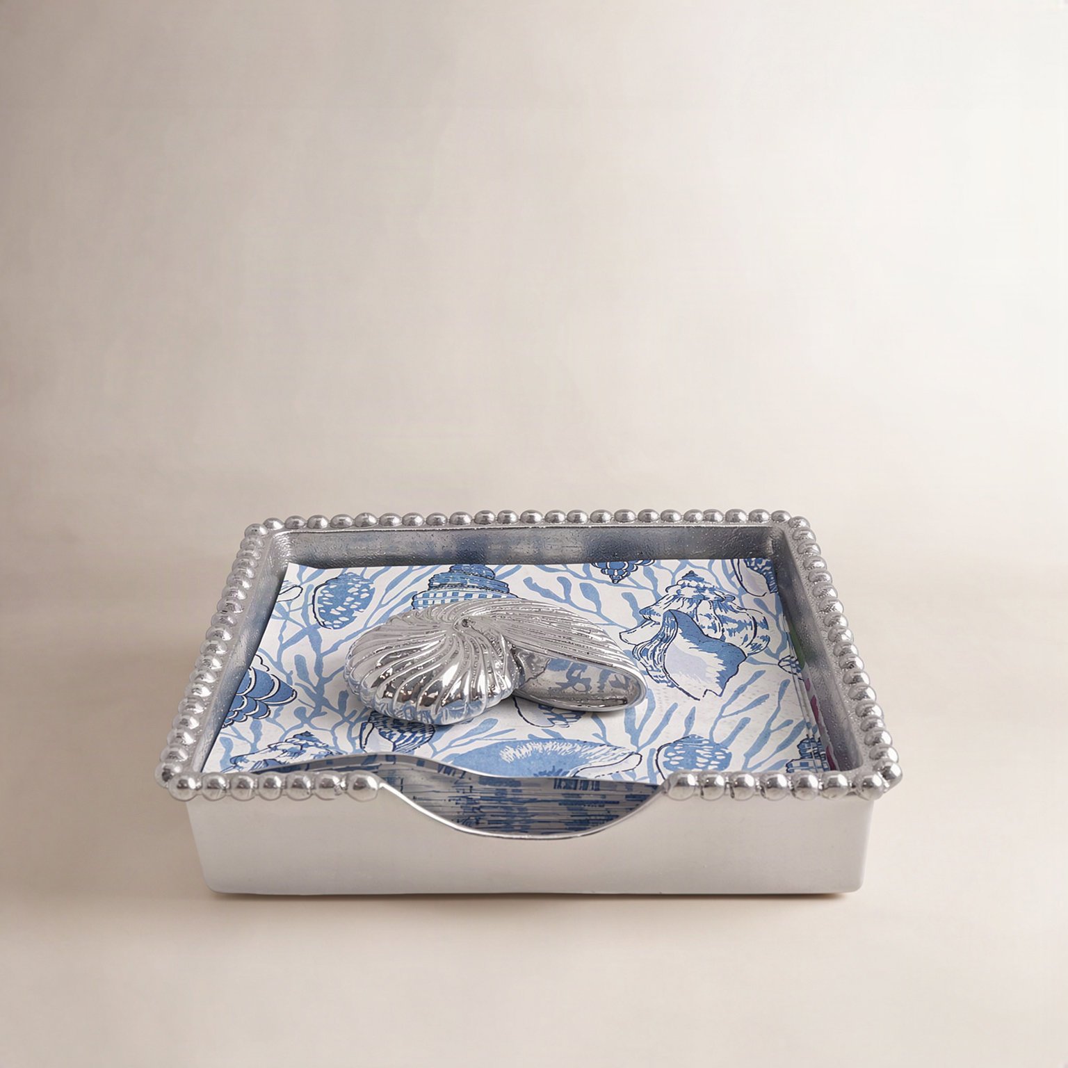 Seaside Aluminum Napkin Box