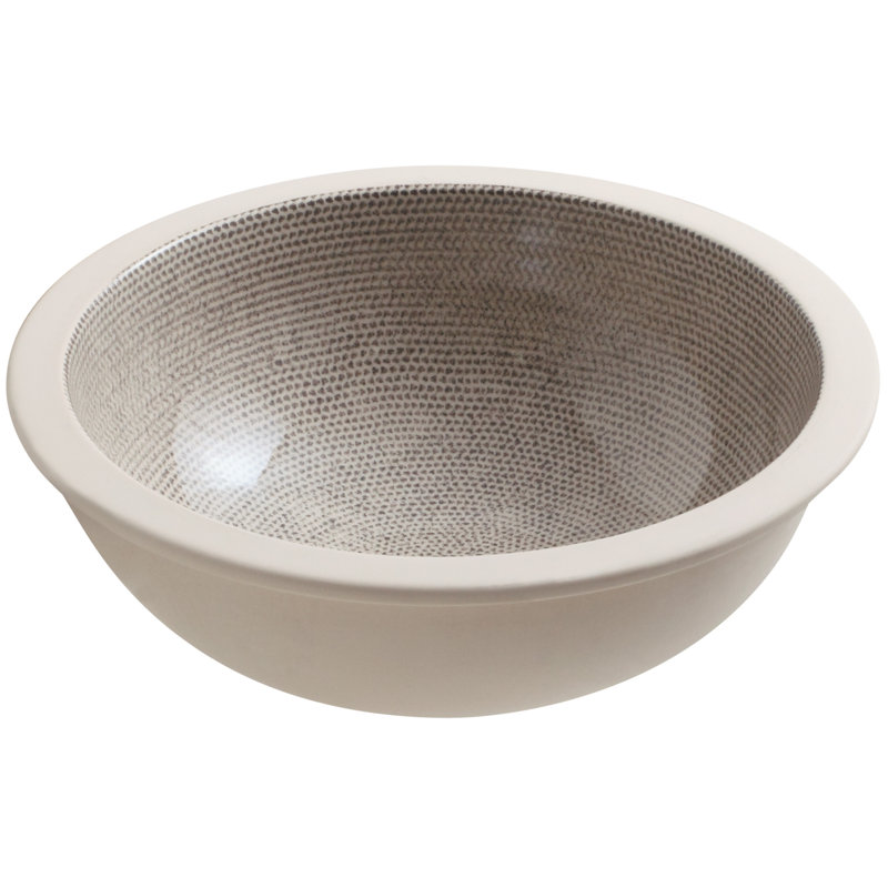 KOHLER Camber, ARTIST EDITIONS Round Undermount Bathroom Sink, Bouclé Tweed