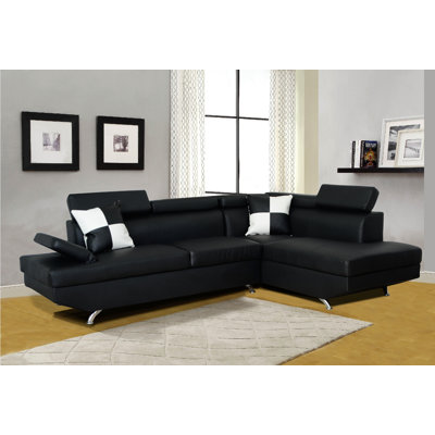 Daune Upholstered L-Shaped Sectional