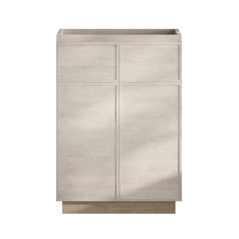St. Tropez 24" White Oak Freestanding Bathroom Vanity Cabinet