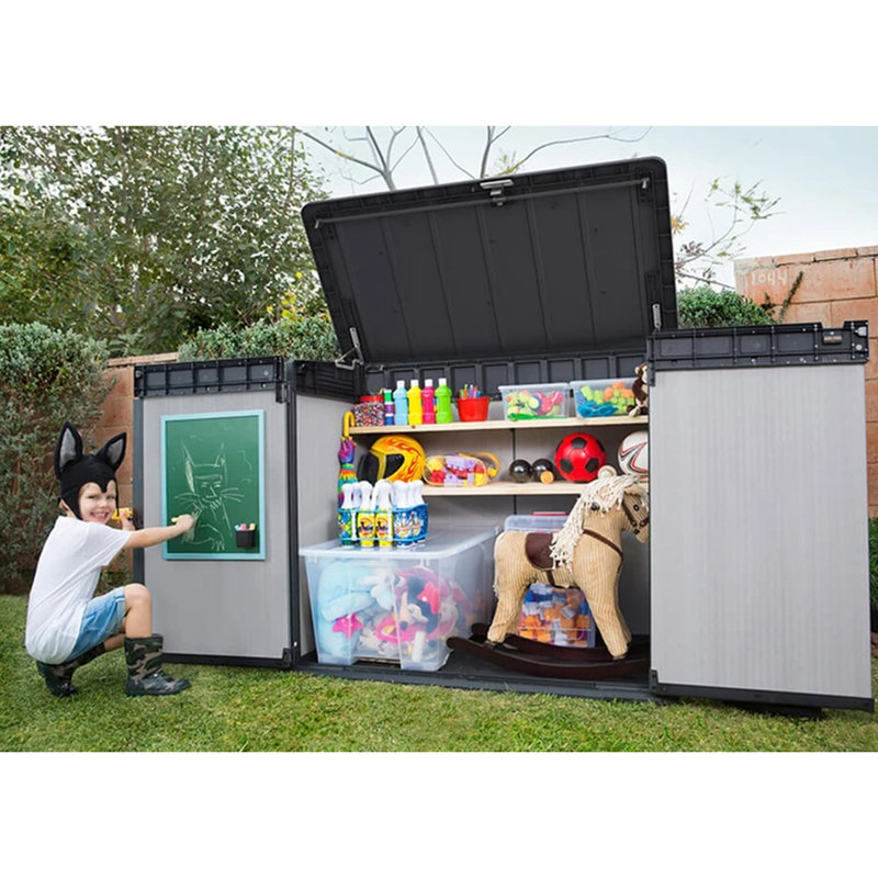2 ft. 8 in. W x 4 ft. 6 in. D Resin Horizontal Storage Shed