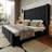 Modern Upholstered Platform Bed Frame, No Box Spring Required-638728420-638728442