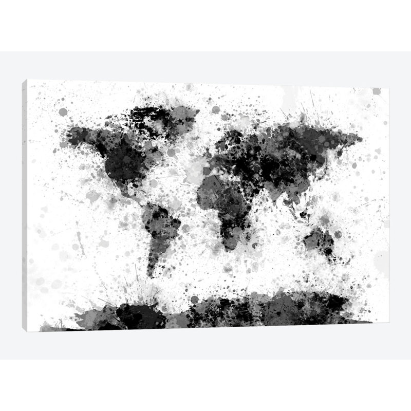 " Ink Blot " by Michael Tompsett, 18" H x 26" W x 1.5" D, No Mat, Black Framed Canvas