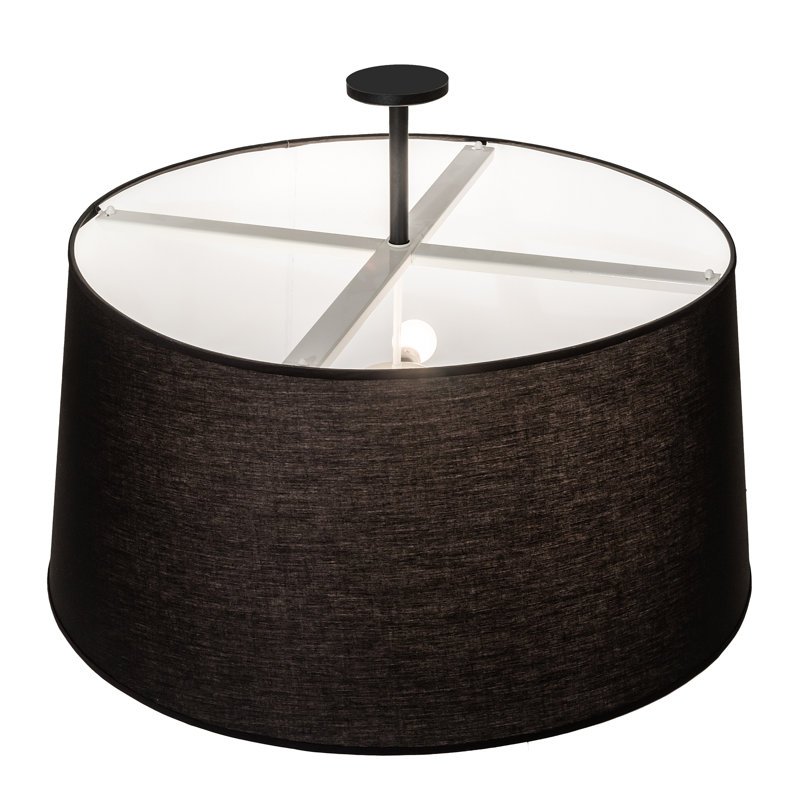 Black Brushed Nickel LED Indoor/Outdoor Flush Mount