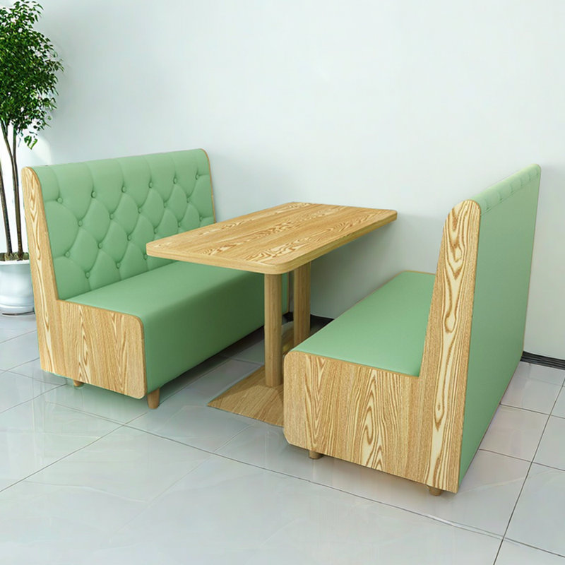 Banc rembourré en similicuir Modern Modern, Vert