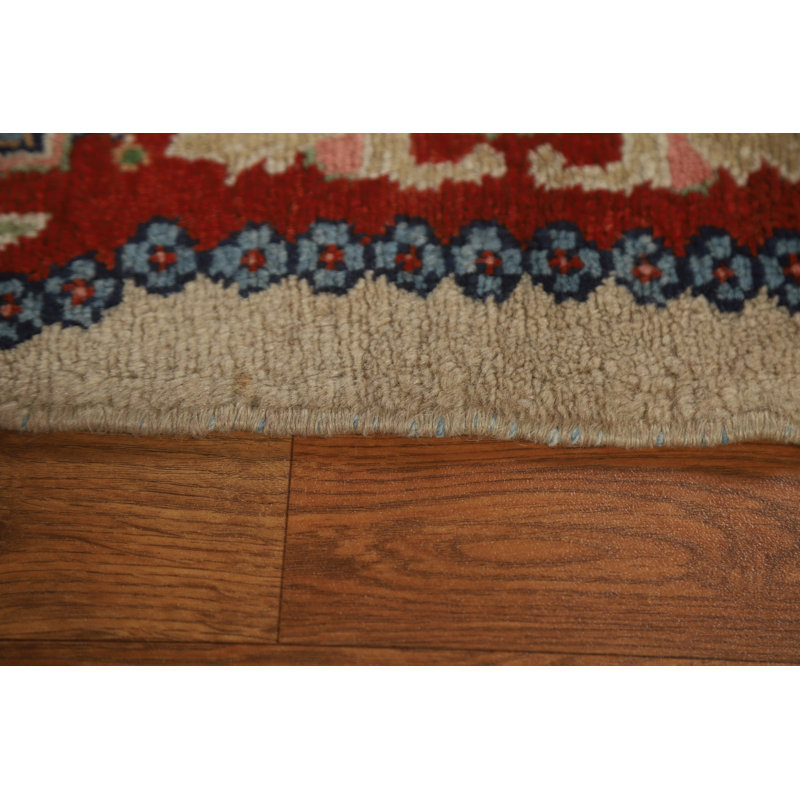 Tapis persan pré-1900 à motif de teinture végétale Sultanabad noué à la main 5 x 20