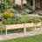 Heavy-Duty 300LBS Load Capacity Weather-Resistant Natural Solid Fir Wood Elevated Raised Garden Bed Planter Box With Sturdy Reinforced Support Legs Set Of 2-987490091