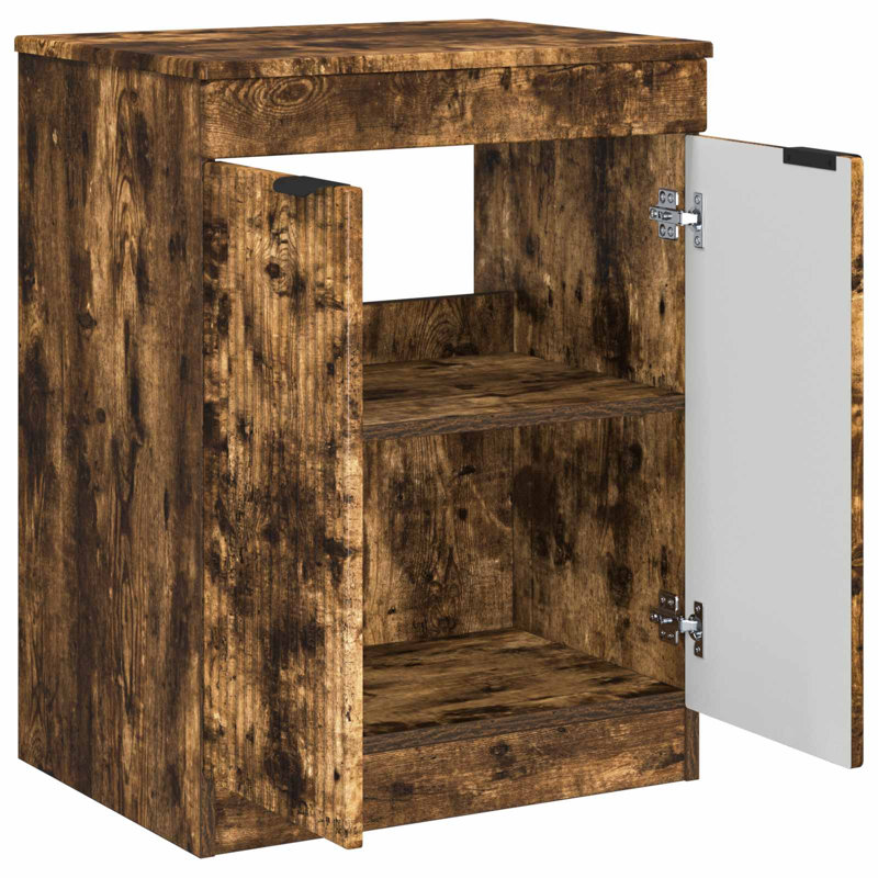 54cm Bathroom Vanity Base Only, Smoked Oak