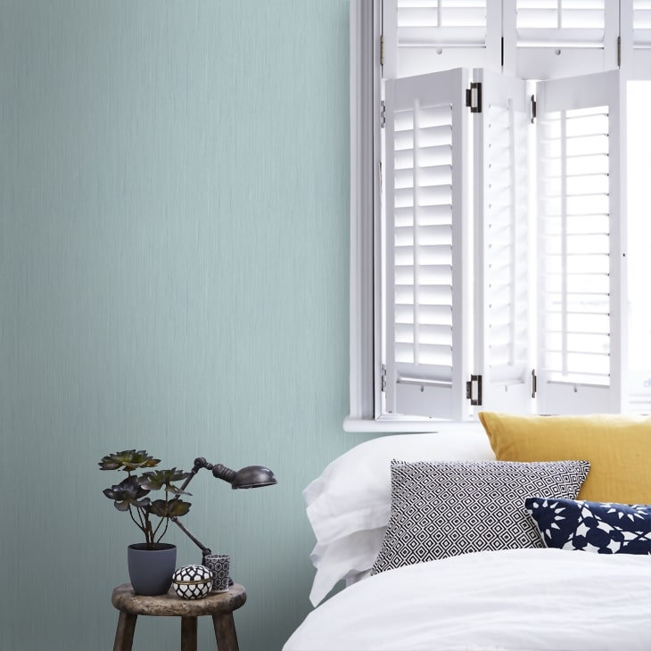 Classic Italian Wallpaper Roll, Light Blue