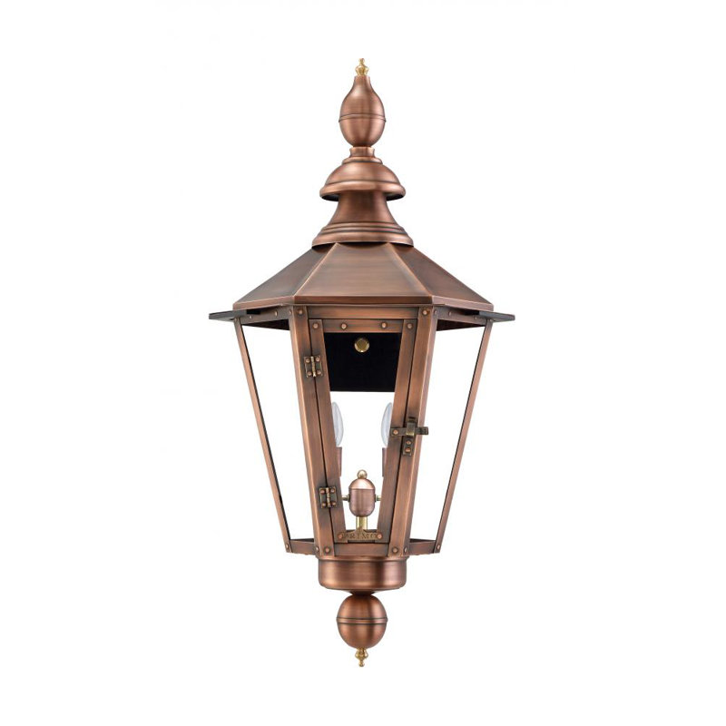 Vicksburg Outdoor Wall Lantern, 17" H x 16" W x 16" D