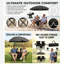 Ensemble de chaise de pique-nique portable et pliable avec parasol, noir-130585931