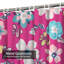 Rideau de douche sans couture à motif floral avec 12 crochets-357974333