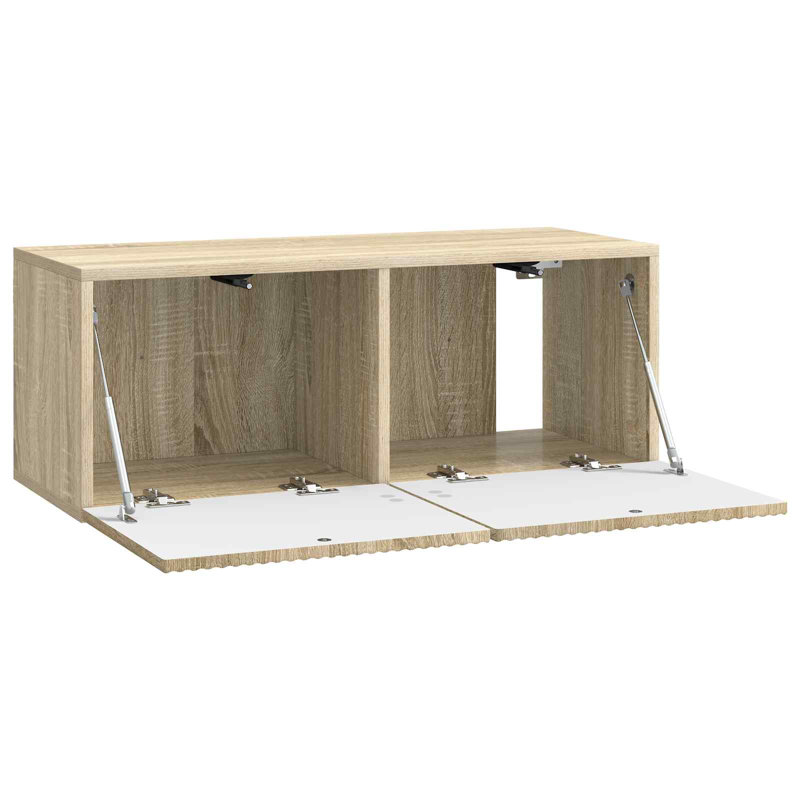 Unfinished TV Stand, Sonoma Oak, 30cm H x 78.5cm L x 31cm W
