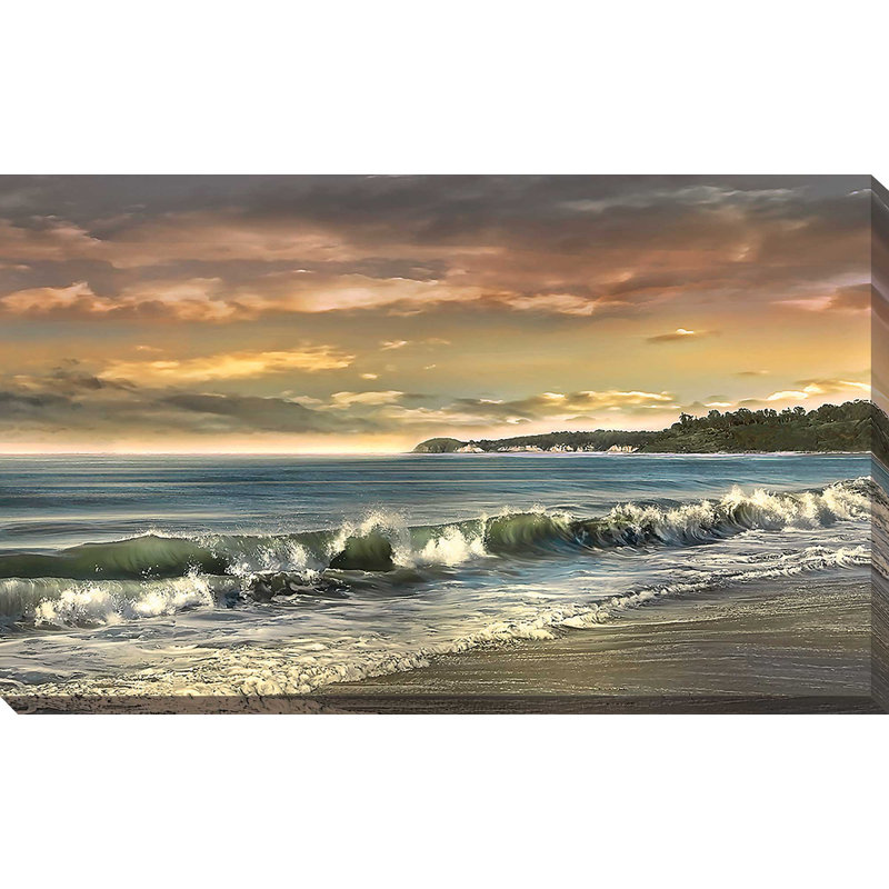 «Warm Sunset», reproduction, H 18 po x l 30 po x P 1 po, Toile tendue