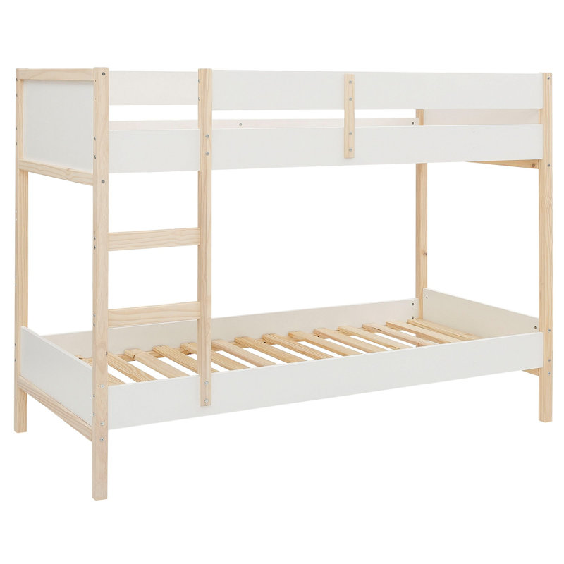 Reynold European Single (90 X 200 Cm) Bunk Bed, White