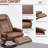Faux Leather Manual Recliner, Adjustable Swivel Lounge Chair With Footrest-734481235