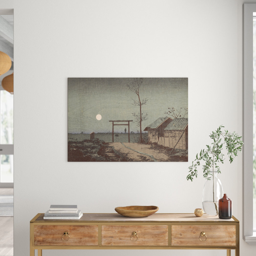 Japanese Oriental by Kobayashi Kiyochika - Wrapped Canvas