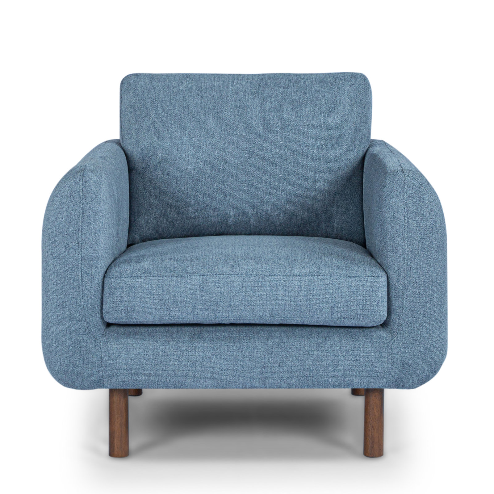 Leno Upholstered Armchair, Angel Sky Blue Performance Chenille