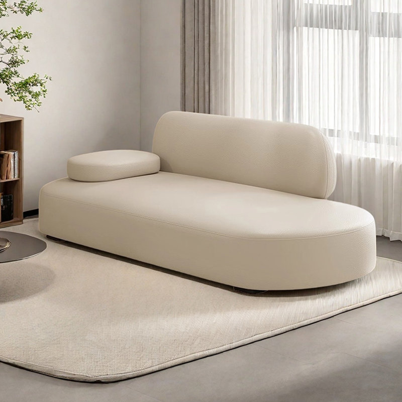 Méridiennes d'intérieur avec appui-tête mobile Finck, Orienté à gauche (vu de face), Beige