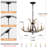 4-Light Rustic Faux Antler Resin Chandelier with Adjustable Chain-1680966753-1703499897
