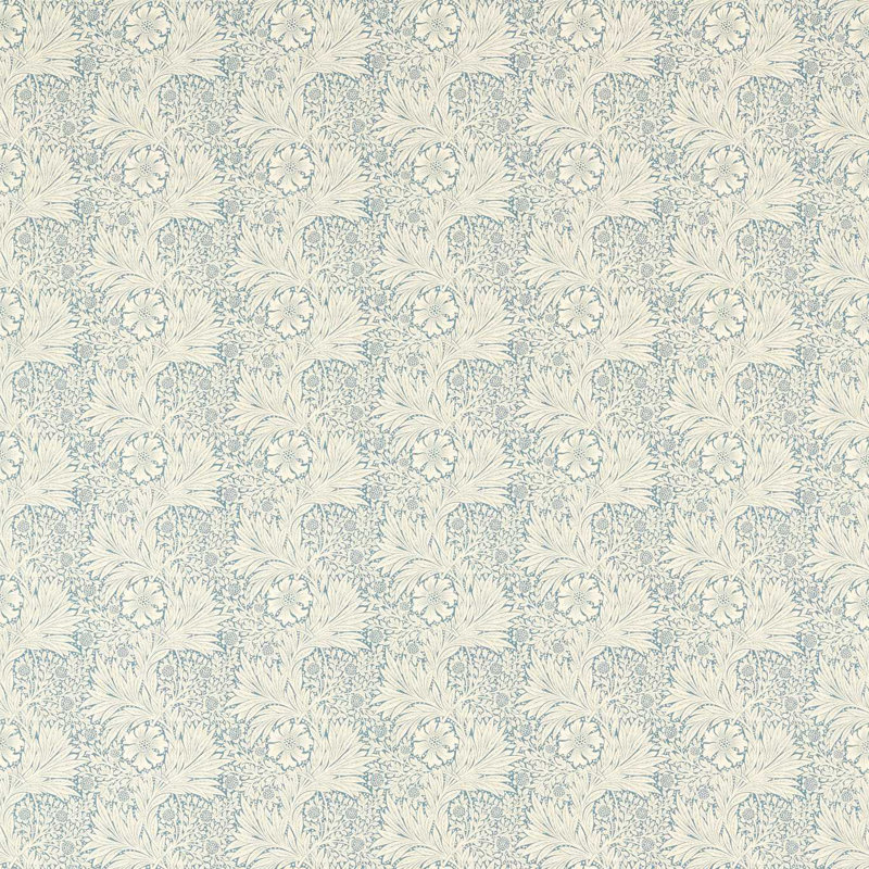 Marigold Fabric, Mineral Blue
