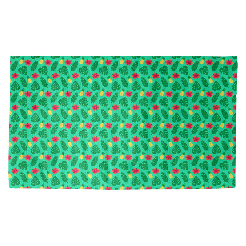 Tapis tropical green area Avicia, Rectangle 5 pi 3 po x 7 pi 2 po