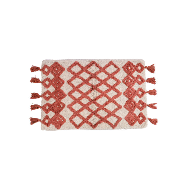 Jameira Cotton Blend Non-Slip Bath Mat