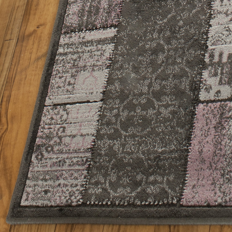 Demetri Patchwork Area Rug, Rectangle 122 x 170 cm
