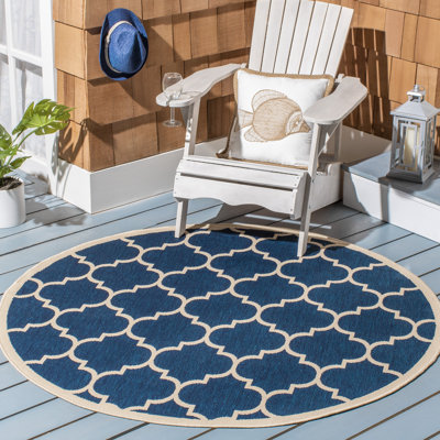 Courtyard Performance Geometric Indoor/Outdoor Area Rug