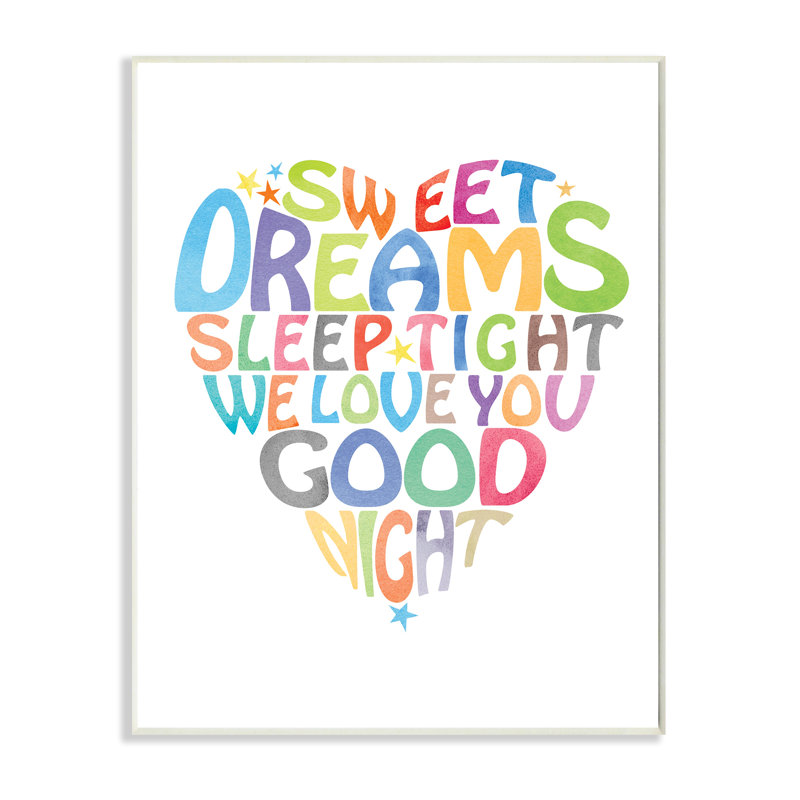 Plaque murale Gupton Sweet Dreams