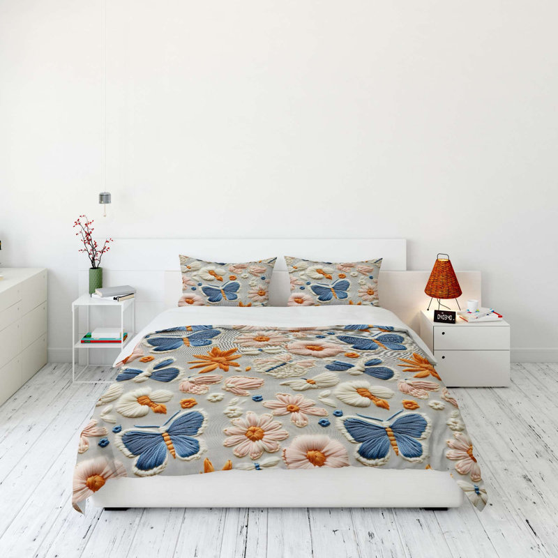 Luxury King Quilt Cover Set (3 Pieces) - 70% Polyester / 30% Cotton, 94.5 x 86.6 inches | Soft & Durable, 120 Thread Count, Button Closure Duvet Cover & Envelope Pillowcases | Machine Washable, Elegant Home Bedding