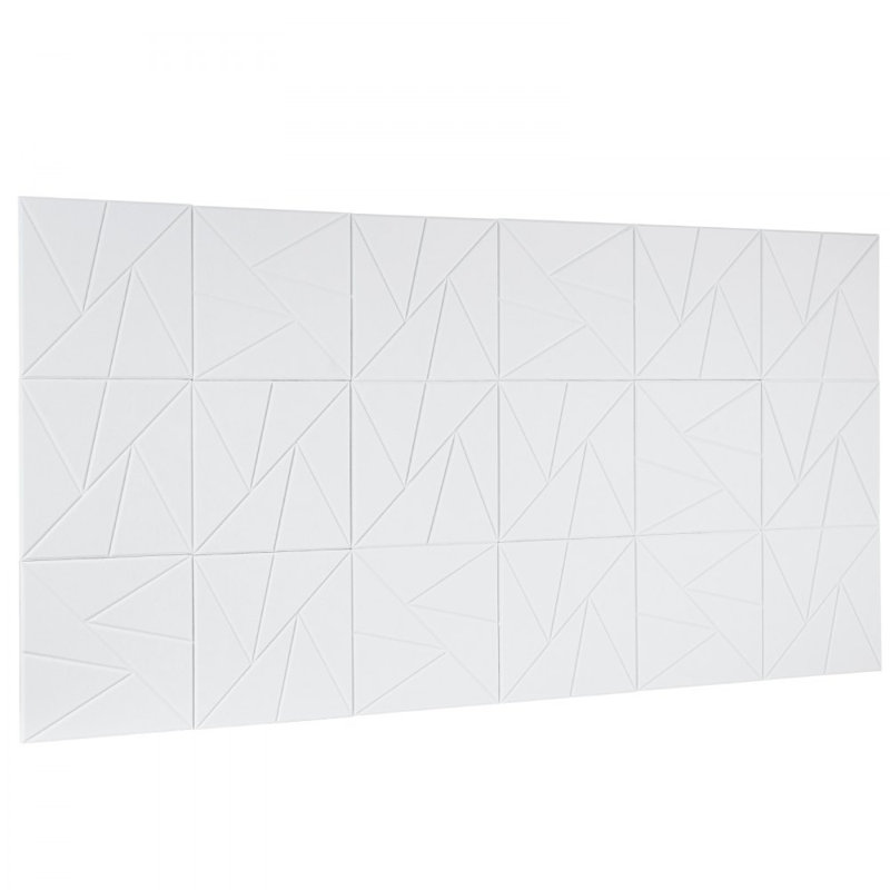 Panneaux muraux acoustique auto-adhésifs 11,8 x 11,8 x 0,4 pouces, Blanc