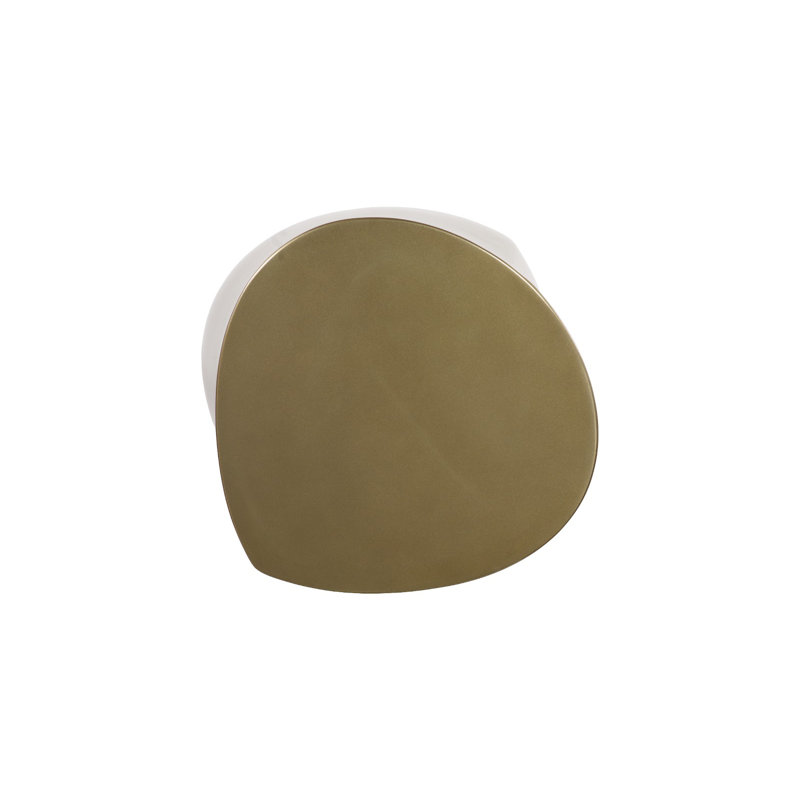 Polished Mellow Side Table, Polished Brass