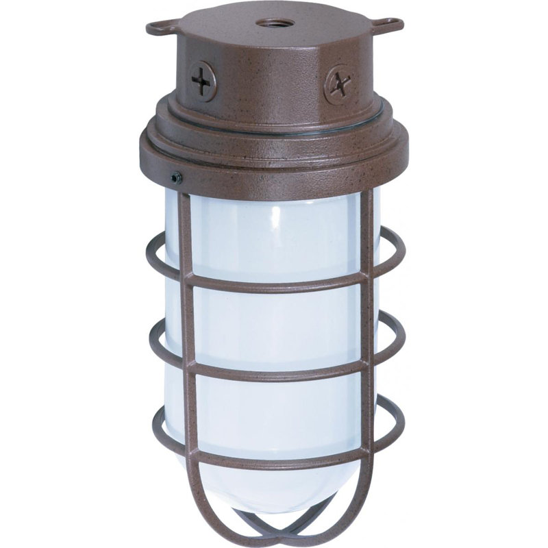 Luminaire de cloison d'extérieur Edgewood, Bronze vieilli, H 11 po x l 5,5 po x P 5,5 po