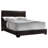 Bernhilde Upholstered Queen Panel Bed Dark Brown-692939890-692939889