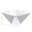 Table basse miroir à prisme de cristal