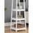 Coat Rack W/ 3-Tier Storage Shelves In White Finish-661230468