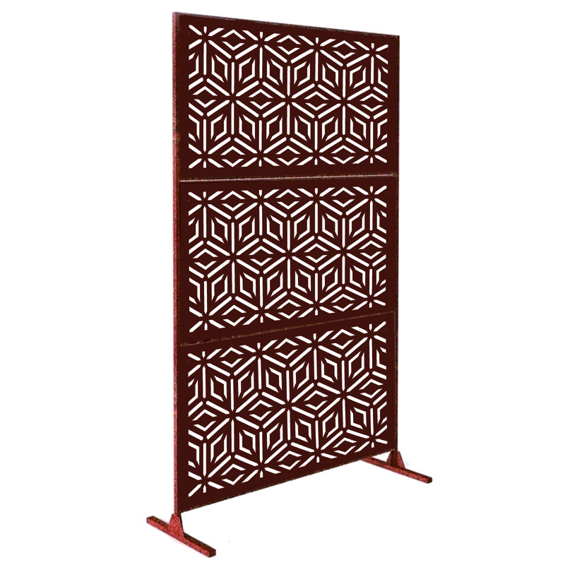 1.2m x 1.9m Privacy Fence, Red